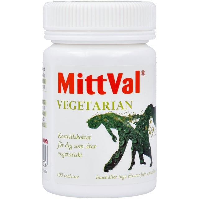 MittVal Vegetarian 100 tabletter | Vitaminer & kosttillskott - Vitaminer & mineraler - Multivitamin - Multivitaminkomplex,Vitaminer & kosttillskott - Kosttillskott för veganer & vegetarianer | Apoteka