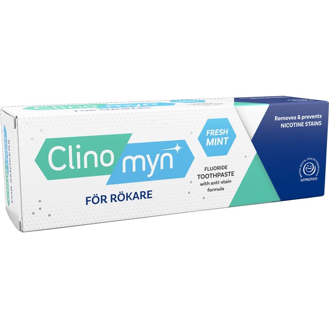Clinomyn Tandkräm För Rökare 75 ml | Munvård - Tandblekning hemma,Munvård - Kariesförebyggande,Munvård - Tandkräm | Apoteka