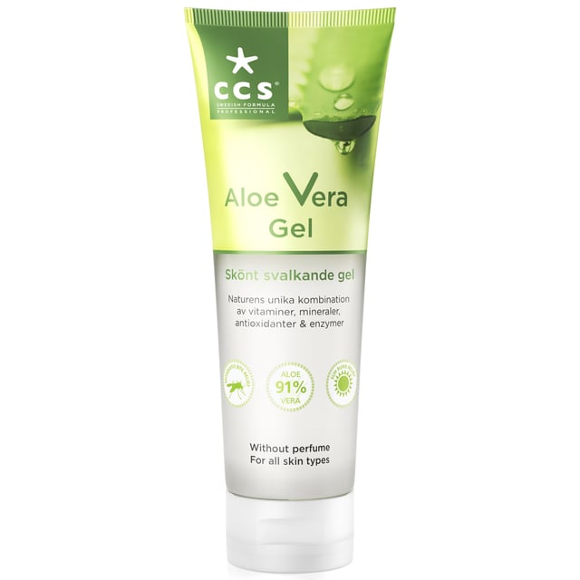 CCS Aloe vera gel 125 ml | Hudvård - Solskydd - After sun - Aloe vera,Sår, bett & stick - Bett & stick - Efter bett | Apoteka