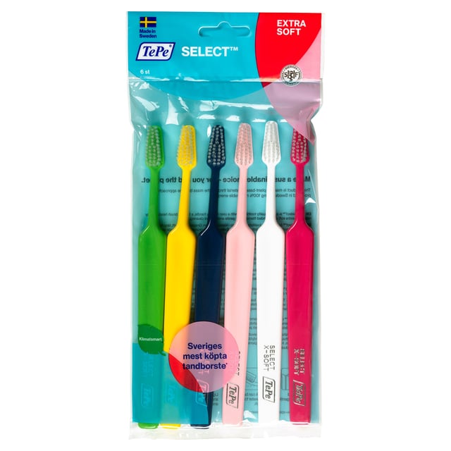 TePe Select Extra Soft Tandborste 6-pack | Munvård - Tandborste - Manuell tandborste | Apoteka