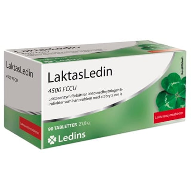 Ledins LaktasLedin 90 tabletter | Vitaminer & kosttillskott - Kosttillskott för mage - Laktasenzymer,Vitaminer & kosttillskott - Kosttillskott för mage - Matsmältningsenzymer,Mage & tarm - Matsmältning | Apoteka
