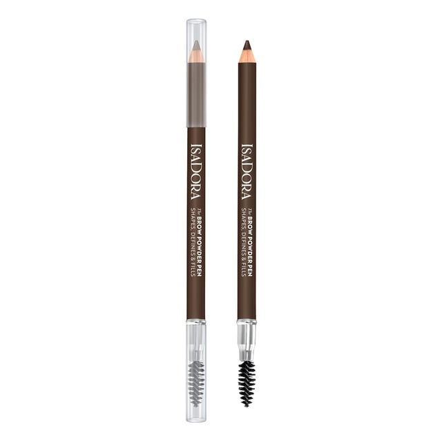 IsaDora The Brow Powder Pen, Shapes, Defines & Fills 02 Dark Brown | Smink - Ögonbryn - Ögonbrynspenna | Apoteka