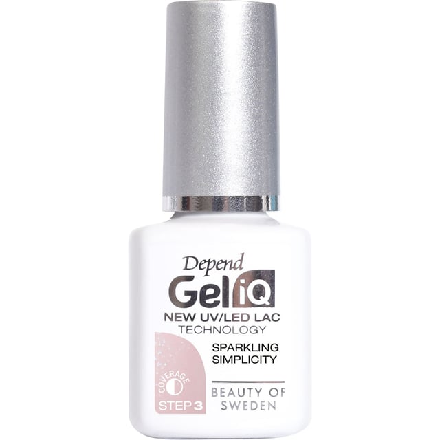 Depend Gel iQ Sparkling Simplicity Pink Glitter 5 ml | Smink - Naglar - Nagellack - Färgat nagellack | Apoteka