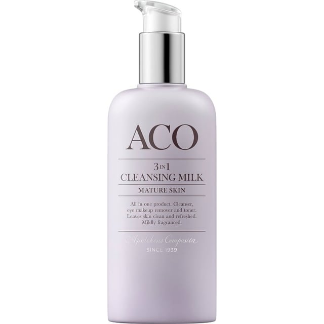 Aco Face 3 in 1 Cleansing Milk Ansiktsvatten 200 ml | Hudvård - Ansiktsvård - Ansiktsrengöring - Ansiktsvatten & toner,Hudvård - Ansiktsvård - Ansiktsrengöring - Rengöringsmjölk | Apoteka