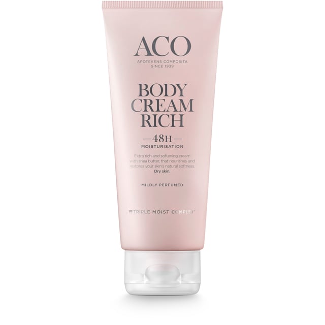Aco Body Body Cream Rich Hudkräm 200 ml | Hudvård - Kroppsvård - Hudkräm & bodylotion | Apoteka
