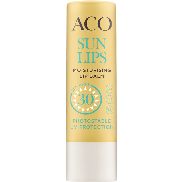 ACO Sun Lip Balm SPF30 4,7 g | Hudvård - Solskydd - Solskydd för läppar,Hudvård - Ansiktsvård - Läppbalsam & läppskrubb | Apoteka