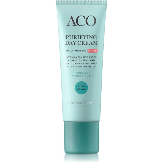 ACO Face Pure Glow Purifying Day Cream SPF30 Dagkräm 50 ml | Hudvård - Ansiktsvård - Ansiktskräm - Dagkräm med SPF,Hudvård - Ansiktsvård - Ansiktskräm - Dagkräm | Apoteka