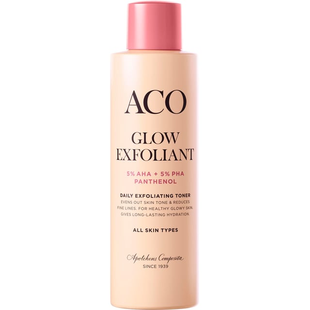ACO Face Glow Exfoliant Toner 150 ml | Hudvård - Ansiktsvård - Ansiktsrengöring - Ansiktsvatten & toner | Apoteka