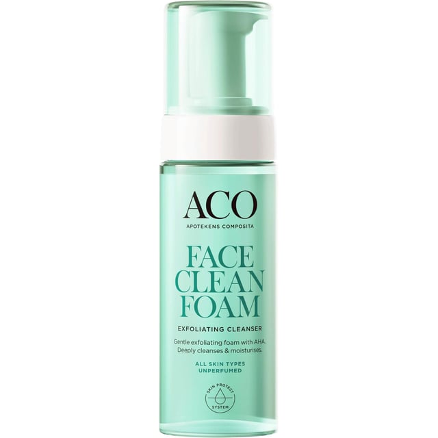 ACO Face Exfoliating Cleansing Foam med AHA Rengöringsmousse 150 ml | Hudvård - Ansiktsvård - Ansiktsrengöring - Rengöringsmousse | Apoteka