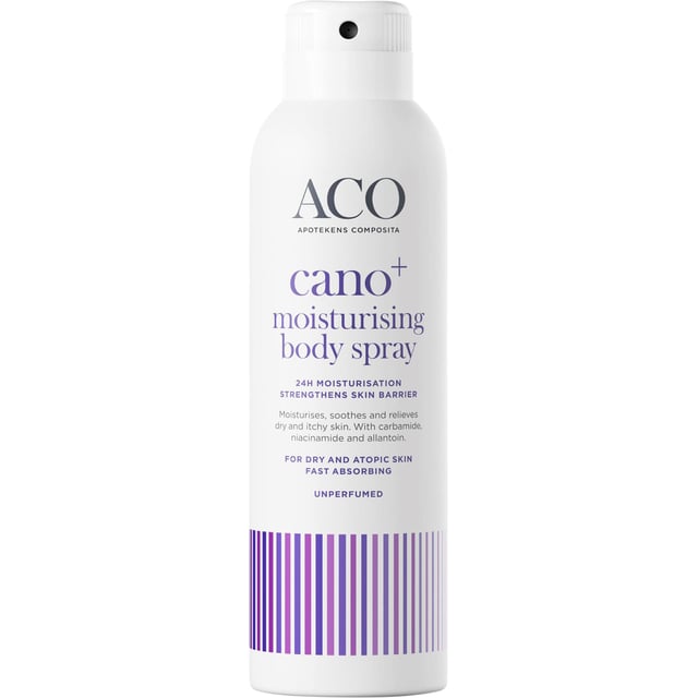 ACO Cano+ Moisturising Body Spray Oparfymerad Kroppsspray 150 ml | Hudvård - Kroppsvård - Hudkräm & bodylotion | Apoteka