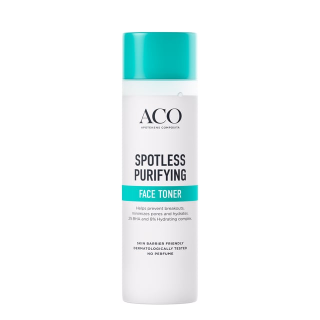 ACO Spotless Face Toner Salicylsyra BHA NP 200 ml | Hudvård - Ansiktsvård - Ansiktsrengöring - Ansiktsvatten & toner | Apoteka