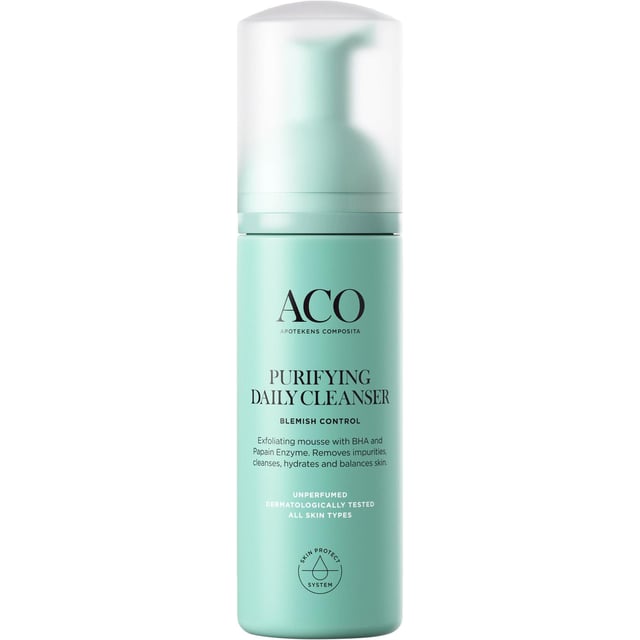 ACO Face Purifying Daily Cleanser Rengöringsmousse BHA NP 150 ml | Hudvård - Ansiktsvård - Ansiktsrengöring - Rengöringsmousse,Hudvård - Ansiktsvård - Ansiktsexfoliering | Apoteka