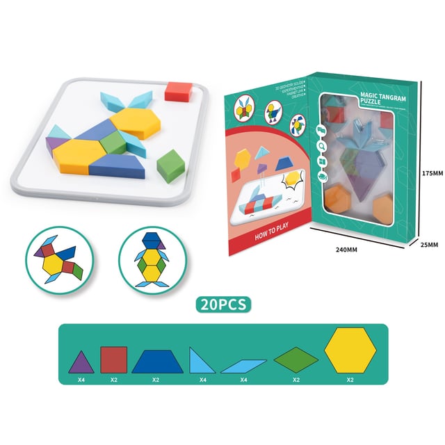 Suntoy Tangram Pussel 20 Bitar Med Rittavla | Baby, barn & förälder - Leksaker - Barnleksaker & pyssel | Apoteka