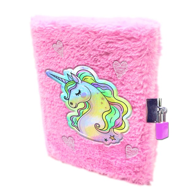 Suntoy Anteckningsbok A5 Plysch Med Lås Unicorn Rosa 1 st | Baby, barn & förälder - Leksaker - Barnleksaker & pyssel | Apoteka