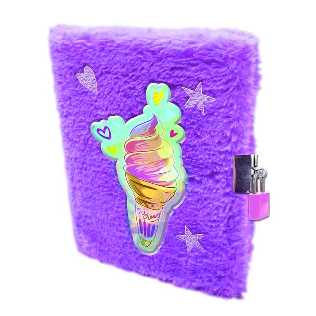 Suntoy Anteckningsbok A5 Plysch Med Lås Glass Lila 1 st | Baby, barn & förälder - Leksaker - Barnleksaker & pyssel | Apoteka