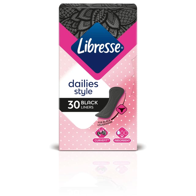 Libresse Dailies Style Black Normal Trosskydd 30 st | Intimvård - Mensskydd - Trosskydd | Apoteka