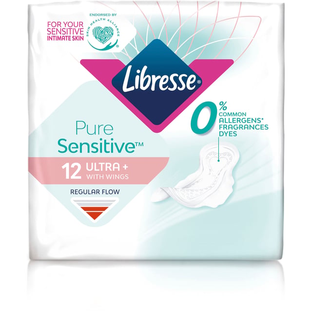 Libresse pure sensitive ultra+ wing 12 st