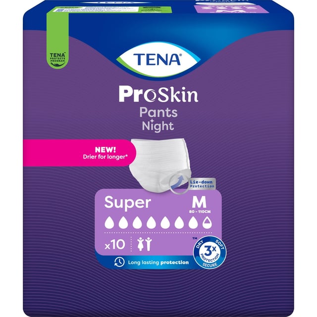 Tena Pants Night Super M | Intimvård - Underlivsbesvär - Inkontinens | Apoteka