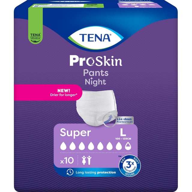 Tena Pants Night Super L | Intimvård - Underlivsbesvär - Inkontinens | Apoteka