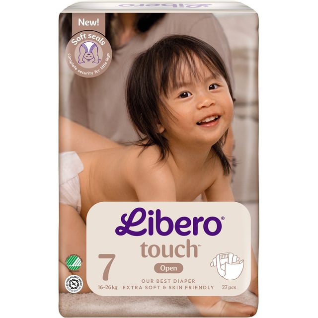 Libero Touch 7 Blöjor (16-26 kg) 27 st | Baby, barn & förälder - Blöjor & våtservetter - Blöjor | Apoteka