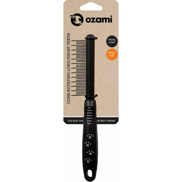 Ozami Comb Rotating Long/Short Teeth | Djur - Pälsvård - Pälsborstar & kammar,Djur - Pälsvård - Pälsvård för katter,Djur - Pälsvård - Pälsvård för hundar | Apoteka