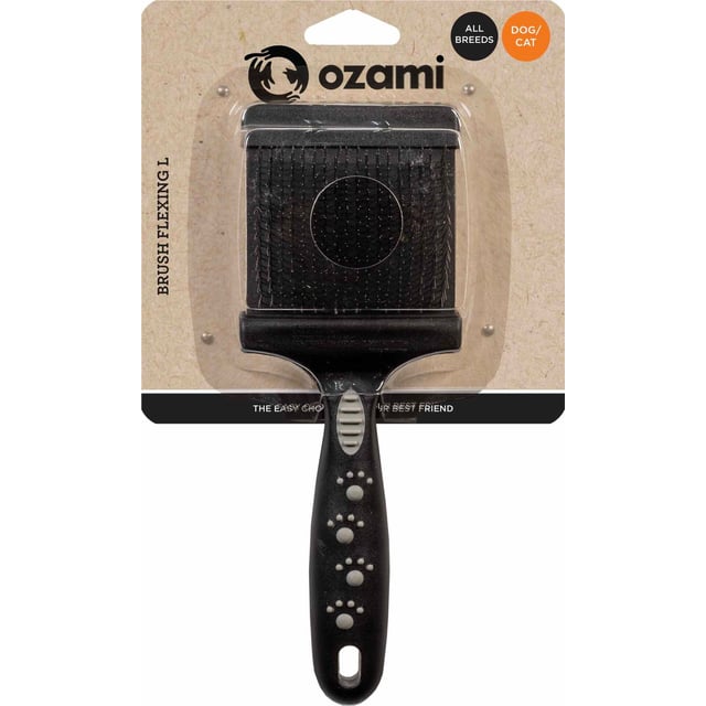 Ozami Brush Flexing Large 20,5x5,7x4,5 cm | Djur - Pälsvård - Pälsborstar & kammar,Djur - Pälsvård - Pälsvård för katter,Djur - Pälsvård - Pälsvård för hundar | Apoteka