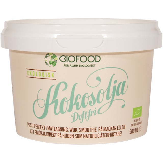 Biofood Kokosolja Doftfri 500g | Mat & dryck - Olja, fett & smör - Kokosolja | Apoteka