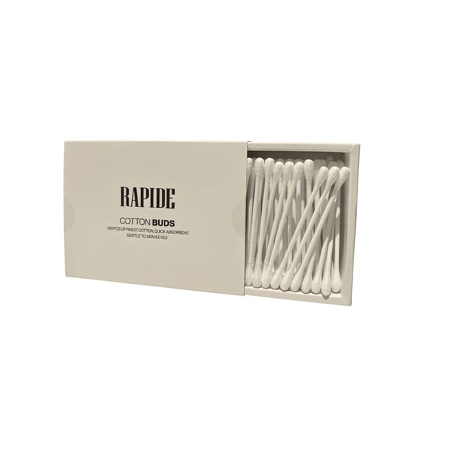 Rapide Cotton Buds 100 st | Sår, bett & stick - Sår - Bomull & bomullspinnar,Ögon & öron - Bomull & bomullspinnar | Apoteka