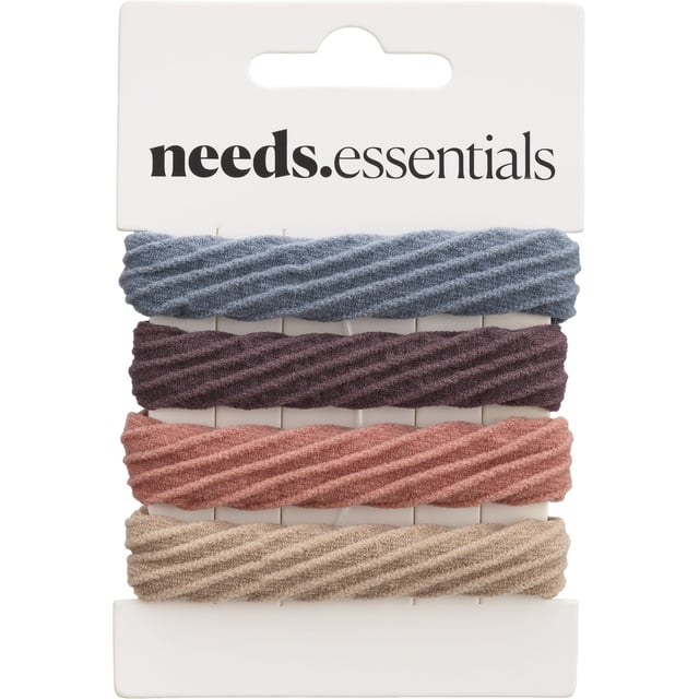 Needs Hårsnodd Soft 4st | Hårvård - Håraccessoarer - Hårsnoddar | Apoteka