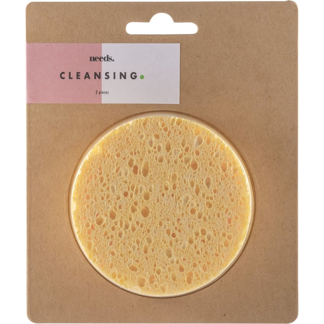 Needs Ansiktssvamp | Hudvård - Ansiktsvård - Ansiktsrengöring - Rengöringsservetter | Apoteka