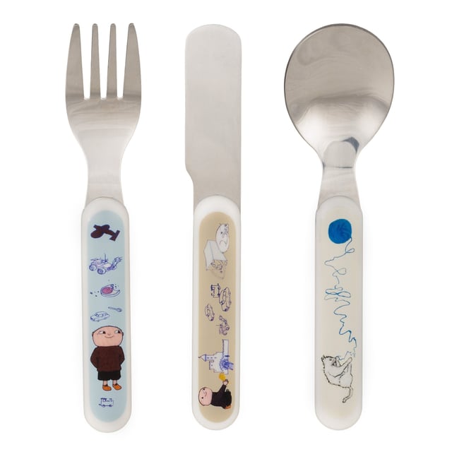 Rätt Start Alfons Åberg Barnbestick | Baby, barn & förälder - Mata - Barntallrikar & barnbestick | Apoteka