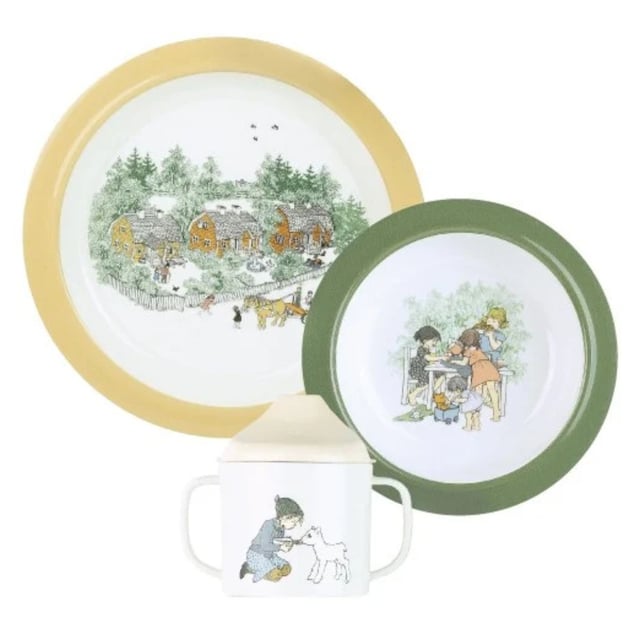 Rätt Start Barnen i Bullerbyn Barnservis 3 delar | Baby, barn & förälder - Mata - Pipmuggar & glas,Baby, barn & förälder - Mata - Barntallrikar & barnbestick | Apoteka