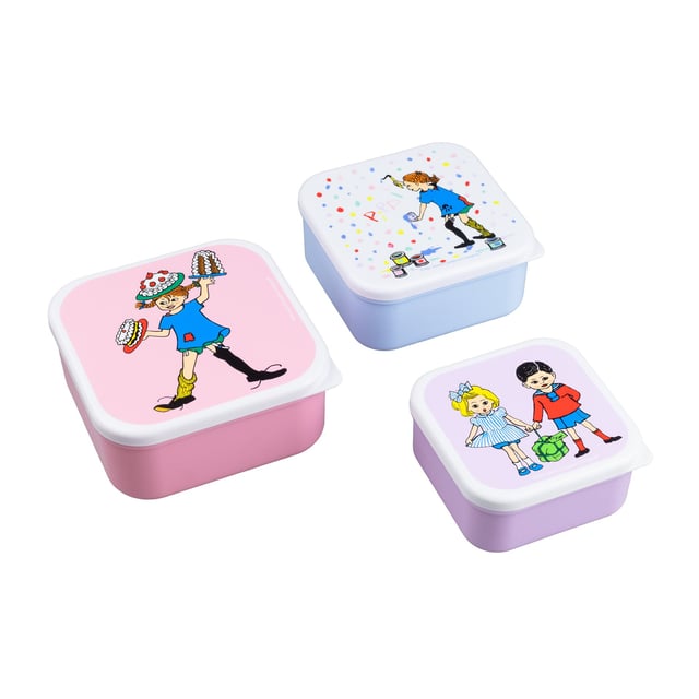 Rätt Start Pippi Födelsedag Snackbox 3-pack | Baby, barn & förälder - Mata - Tillbehör & förvaring,Baby, barn & förälder - Praktiska tillbehör för barn | Apoteka