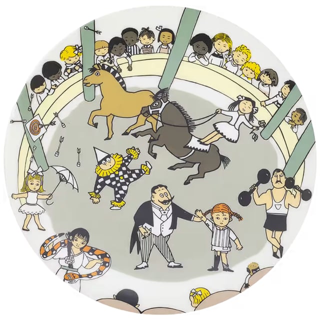 Rätt Start Pippi Cirkus Flat Tallrik Multi | Baby, barn & förälder - Mata - Barntallrikar & barnbestick | Apoteka