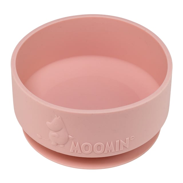 Rätt Start Mumin Silikon Skål med Sugkopp Rosehip Pink | Baby, barn & förälder - Mata - Barntallrikar & barnbestick | Apoteka