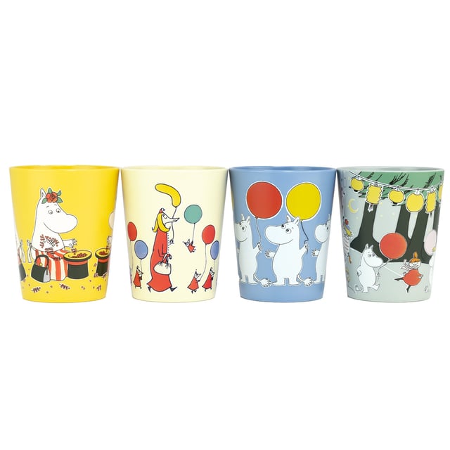 Rätt Start Mumin Festligheter Samlarkoppar 4-pack | Baby, barn & förälder - Mata - Pipmuggar & glas | Apoteka