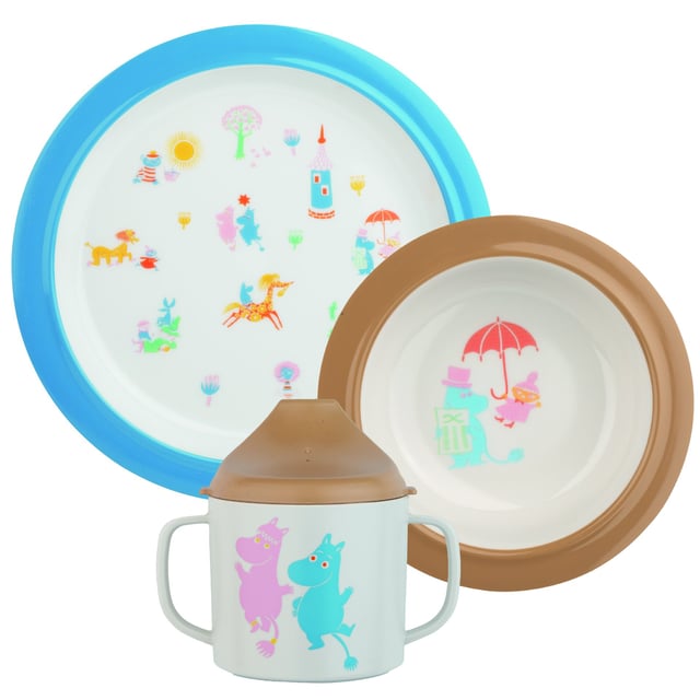 Rätt Start Mumin 80 Barnservis | Baby, barn & förälder - Mata - Pipmuggar & glas,Baby, barn & förälder - Mata - Barntallrikar & barnbestick | Apoteka