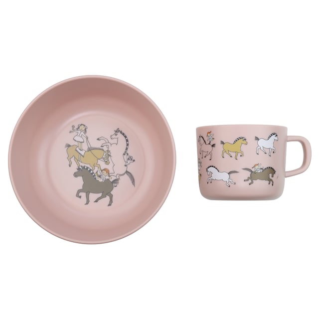 Rätt Start Pippi Cirkus Äta Rosa 2 delar | Baby, barn & förälder - Mata - Pipmuggar & glas,Baby, barn & förälder - Mata - Barntallrikar & barnbestick | Apoteka