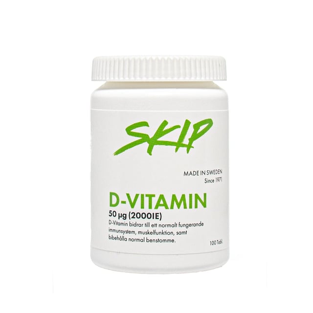 Skip D-Vitamin tabletter 50 µg | Vitaminer & kosttillskott - Vitaminer & mineraler - D-vitamin | Apoteka