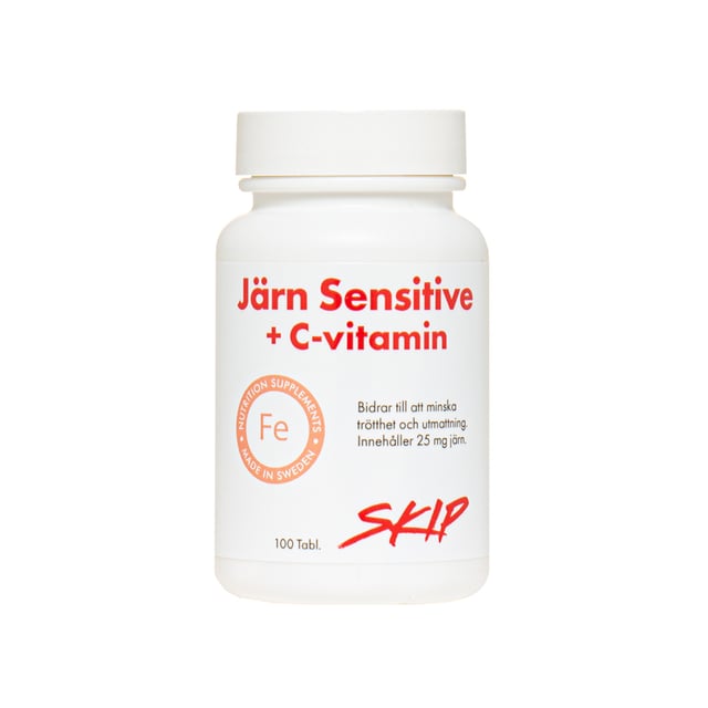 Skip Järn + C-vitamin 100 tabletter | Vitaminer & kosttillskott - Vitaminer & mineraler - Järn,Vitaminer & kosttillskott - Vitaminer & mineraler - C-vitamin | Apoteka
