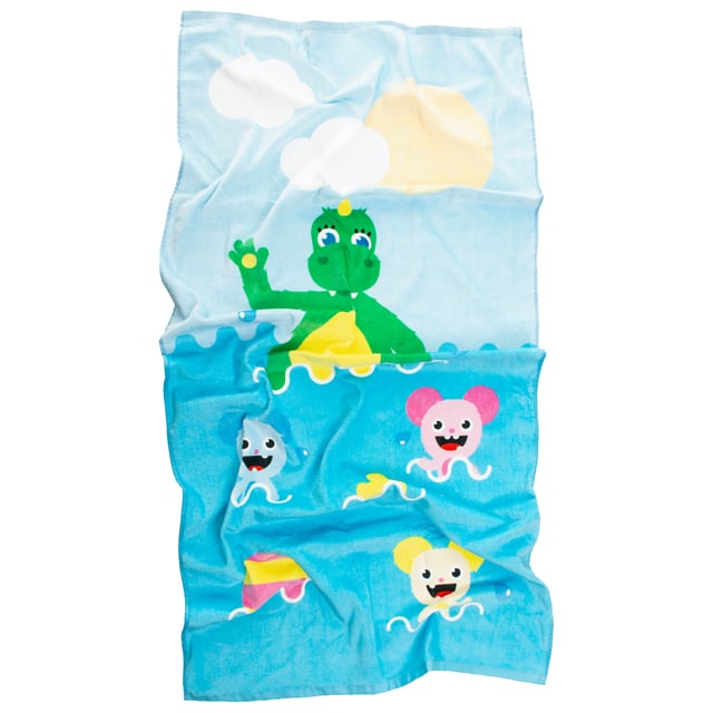 Bolibompa Bolibompa Draken Badhandduk 70 x 140 cm 1 st | Baby, barn & förälder - Bada & simma - Badhanddukar för barn | Apoteka