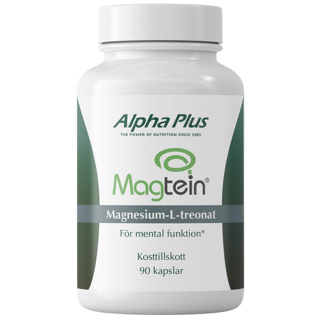 Alpha Plus Magtein® Magnesium L-treonat 90 kapslar | Vitaminer & kosttillskott - Vitaminer & mineraler - Magnesium | Apoteka