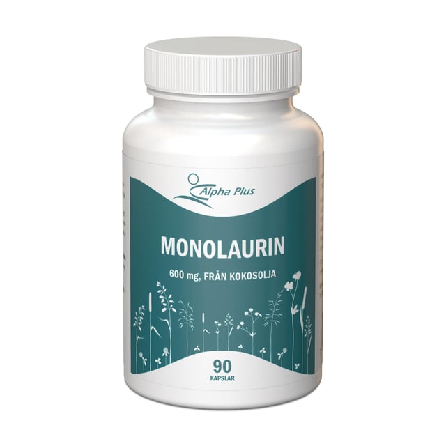 Alpha Plus Monolaurin 600mg 90 kap | Vitaminer & kosttillskott - Omega-3 & fettsyror | Apoteka