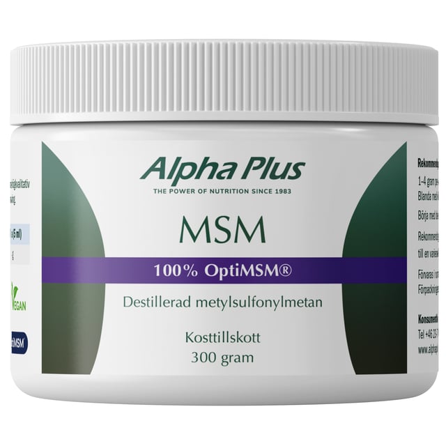 Alpha Plus MSM (OptiMSM®) 300 g | Vitaminer & kosttillskott - MSM | Apoteka