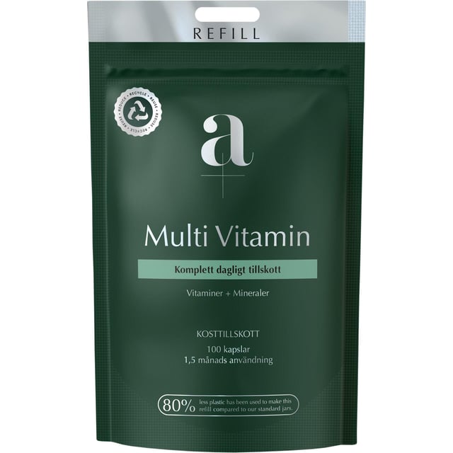 A+ Multi Vitamin Refill 100 kapslar | Vitaminer & kosttillskott - Vitaminer & mineraler - Multivitamin - Multivitaminkomplex | Apoteka