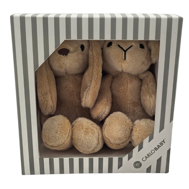 Carlo Baby Gift Set Med Brun Kanin & Lamm | Baby, barn & förälder - Leksaker - Gosedjur | Apoteka