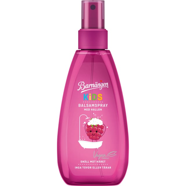Barnängen Kids Hallon Balsamspray 150 ml | Hårvård - Balsam - Balsamspray,Baby, barn & förälder - Hudvård för barn - Duschtvål & duschkräm för barn | Apoteka