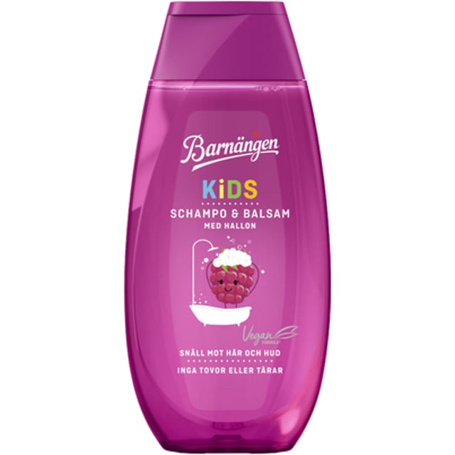 Barnängen Kids Schampo & Balsam Hallon 250 ml | Baby, barn & förälder - Hårvård för barn - Schampo & balsam för barn | Apoteka