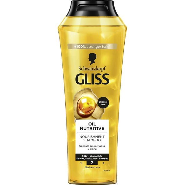 Schwarzkopf Gliss Oil Nutritive Shampoo 250 ml | Hårvård - Schampo - Schampo för skadat hår | Apoteka
