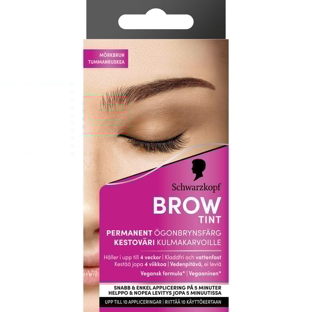 Schwarzkopf Brow Tint Dark Brown | Smink - Ögonbryn - Ögonbrynsfärgning & ögonfransfärgning | Apoteka